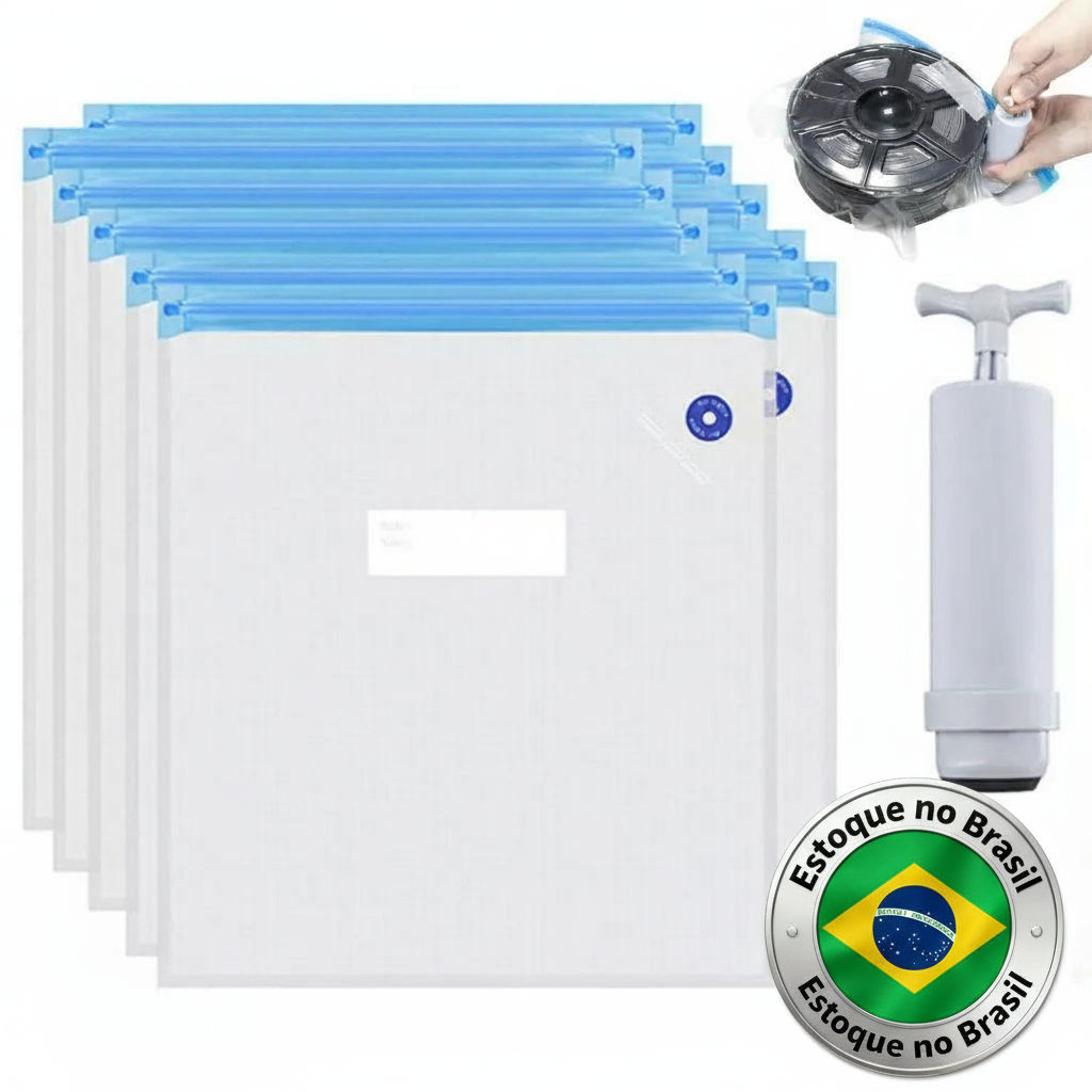 Kit Saco a Vácuo para Filamento 3D PLA PETG ABS &