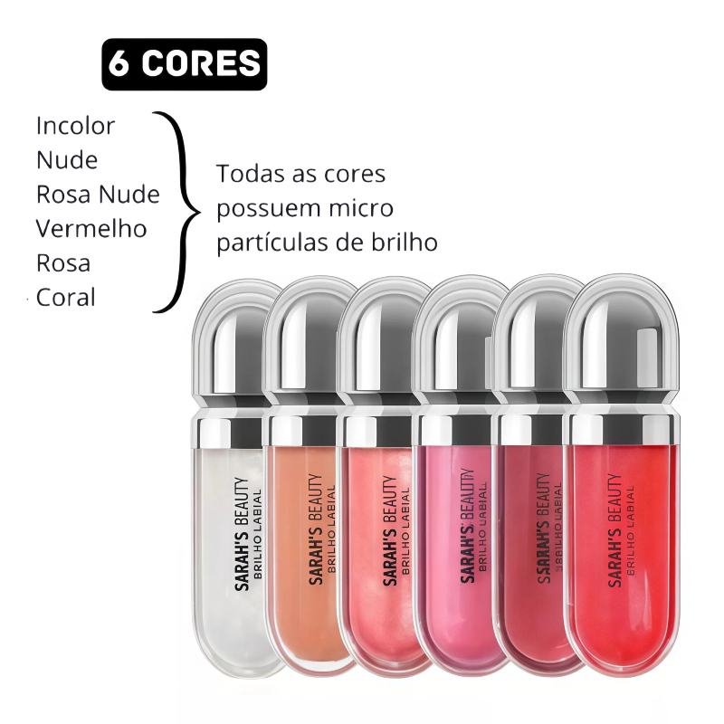 S6131 Gloss Brilho Labial Sarahs Beauty Fácil Apl