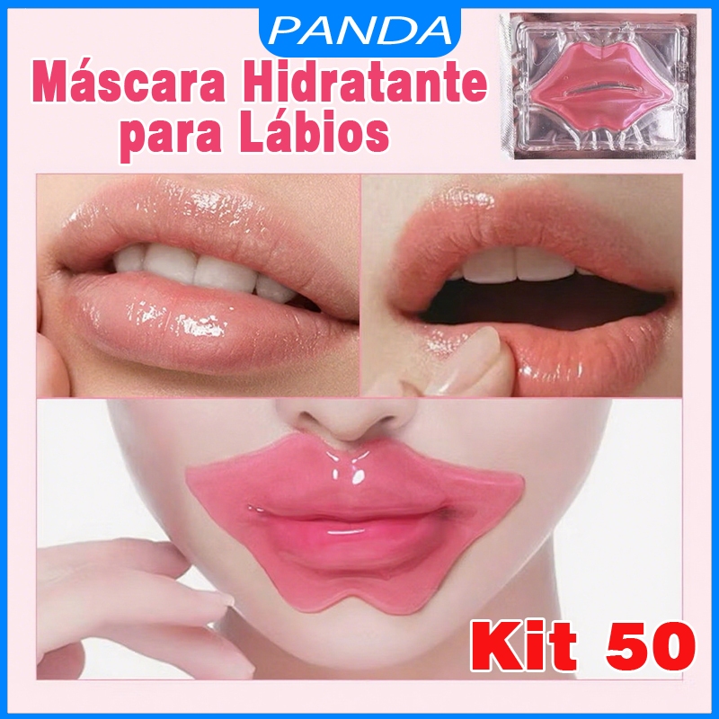 Kit 10-50 Máscaras Labiais de Colágeno e Mel de 