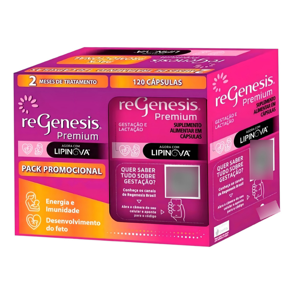 Regenesis Premium Lipinova120 Suplemento em Capsul
