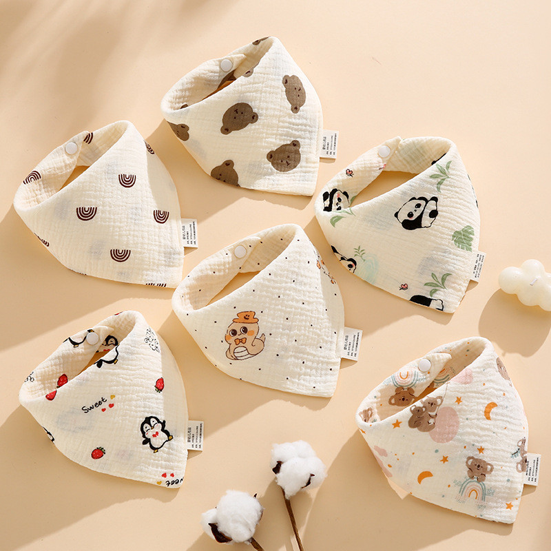 Kit C/3 Babador Bandana de Bebê 100% Algodão 23c