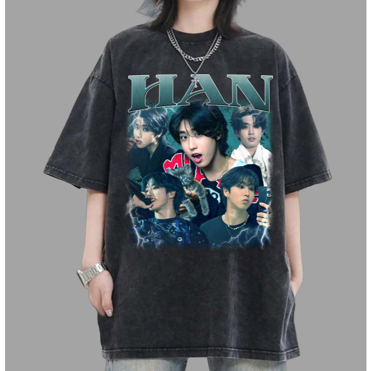 Camiseta Stray Kids Design Moderno K-Pop Algodão 