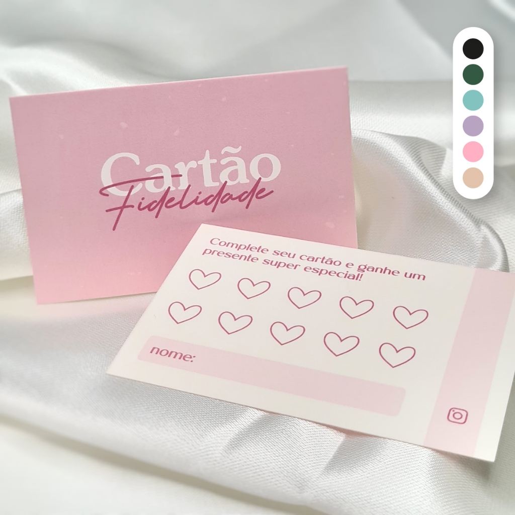 Cartão Fidelidade Cliente Vip de Adesivos