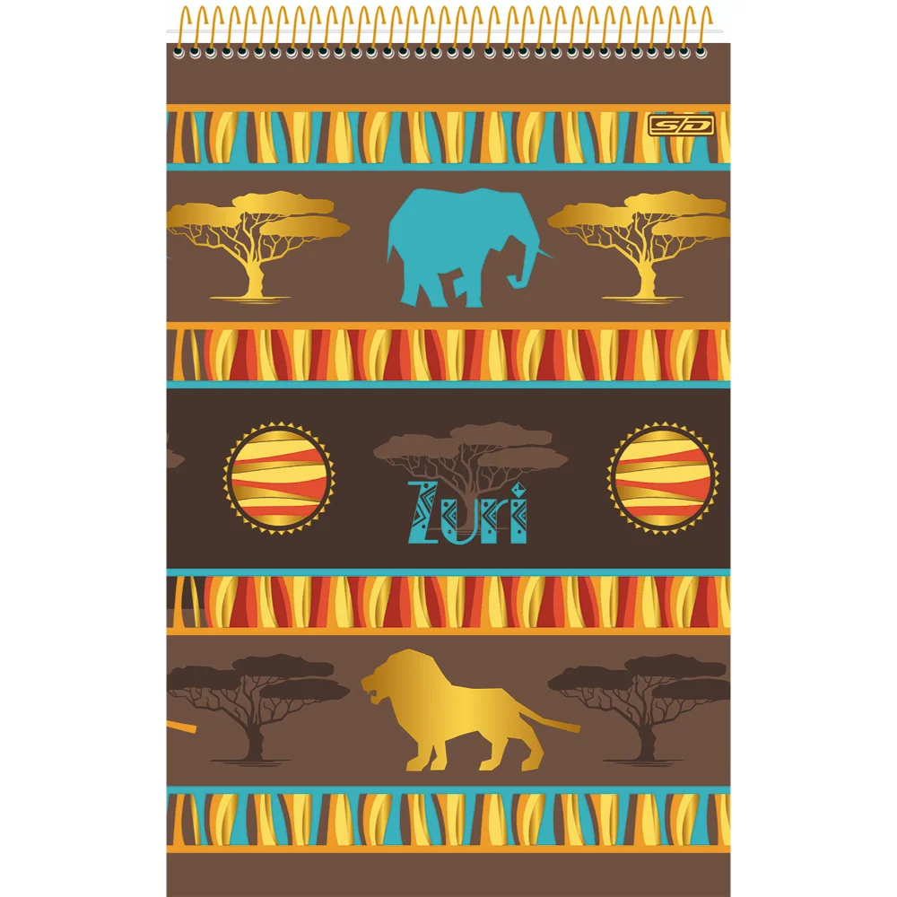 Caderno Espiral Superior 1/4 Superior 80 Folhas Zu