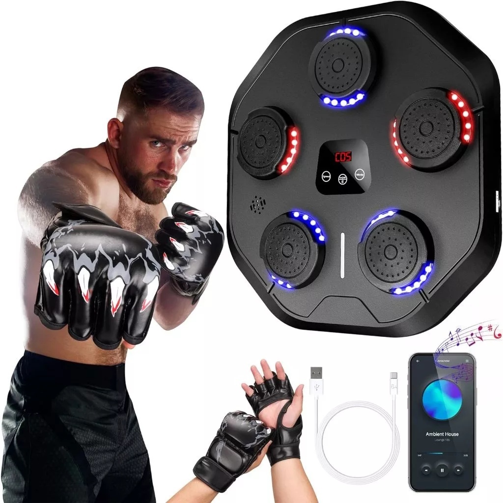 Máquina De Boxe Inteligente Música Alvo De Pared