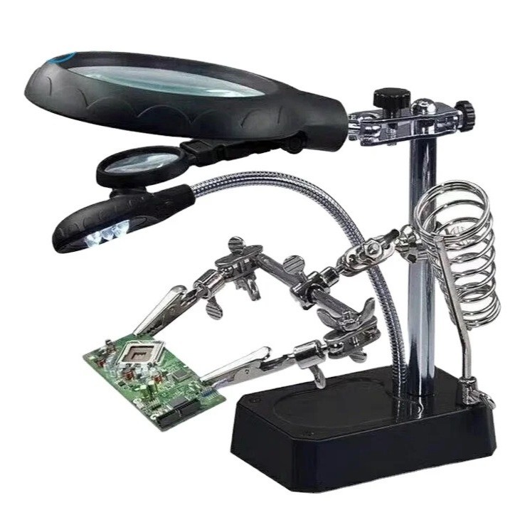 Suporte Para Reparo Placa Celular Ferro De Solda+ 