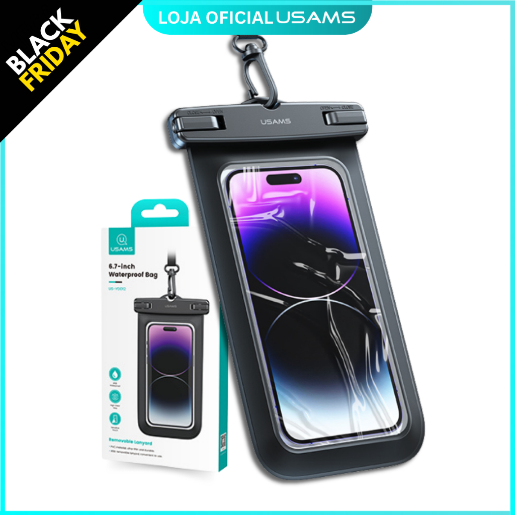 Capa Bolsa Bag Impermeável IP68 P/ Celular | Touc