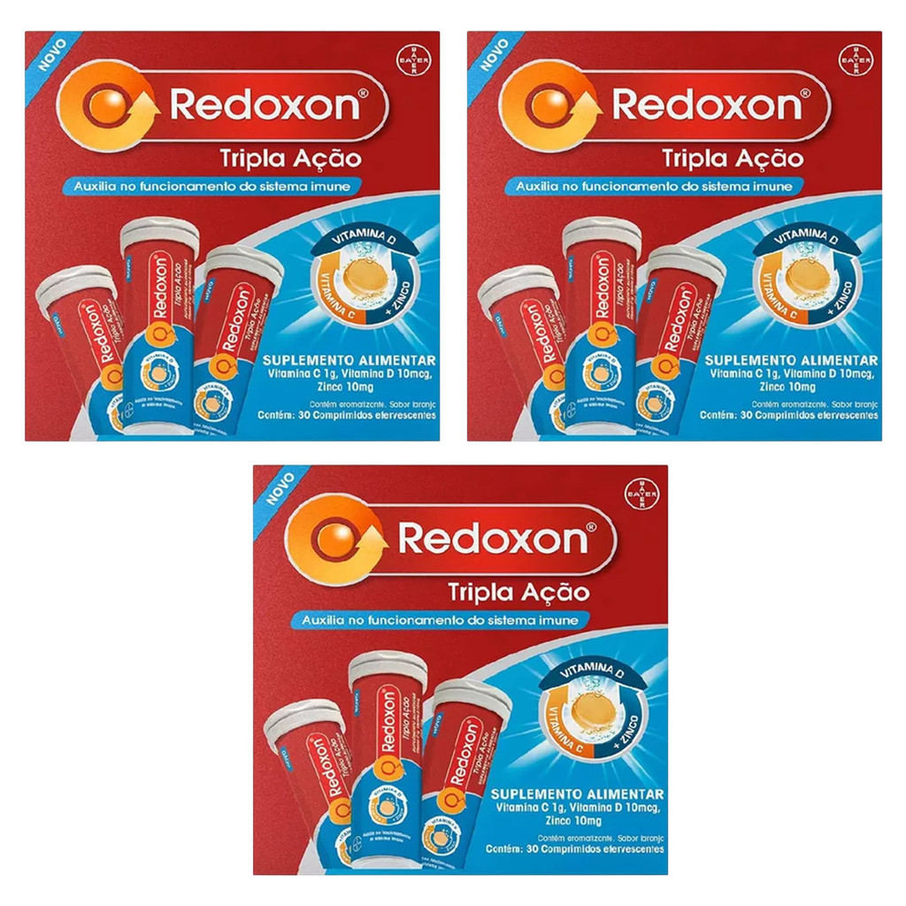 Vitamina C D e Zinco Tripla Ação C/90 Efervescen