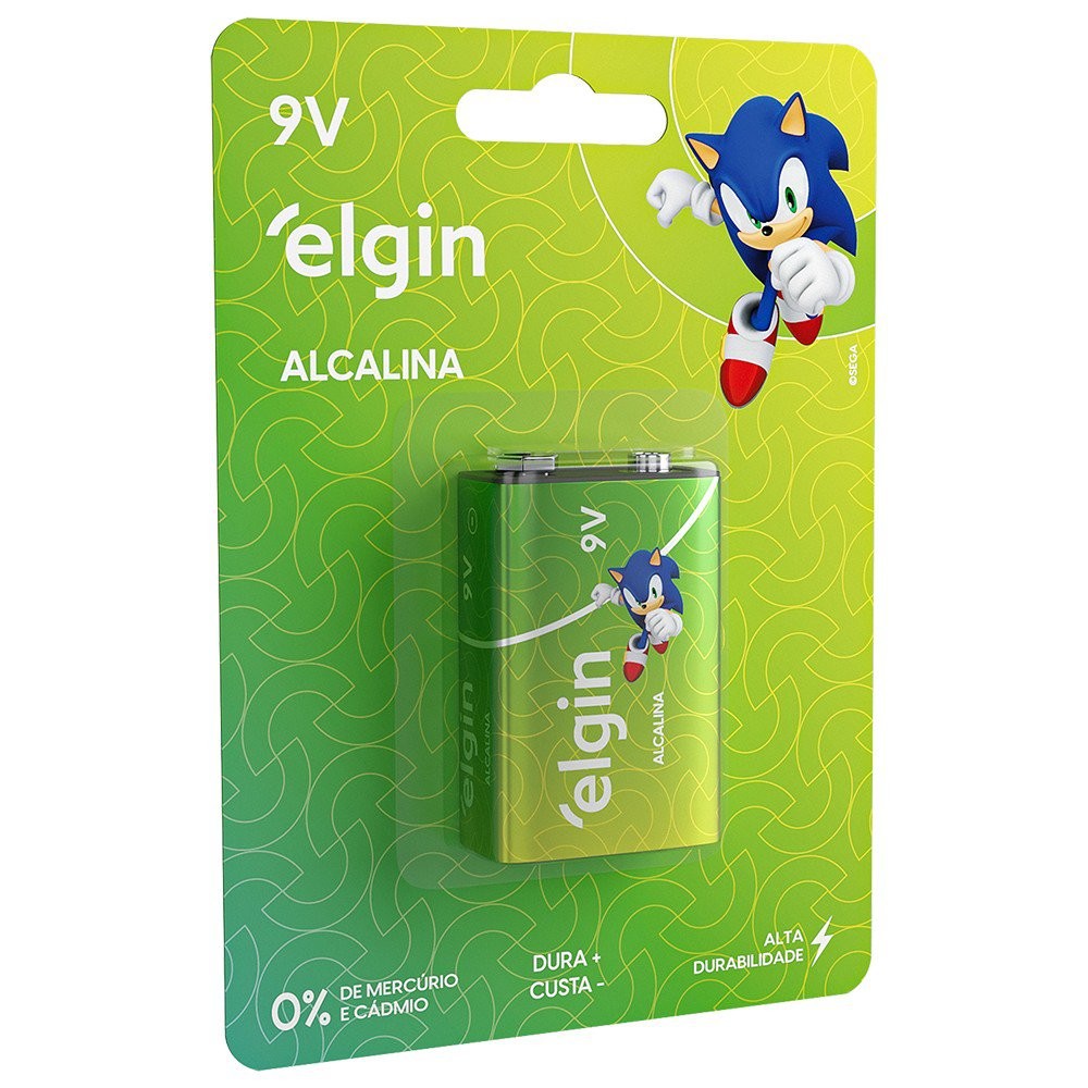 Bateria Alcalina Elgin – 9V