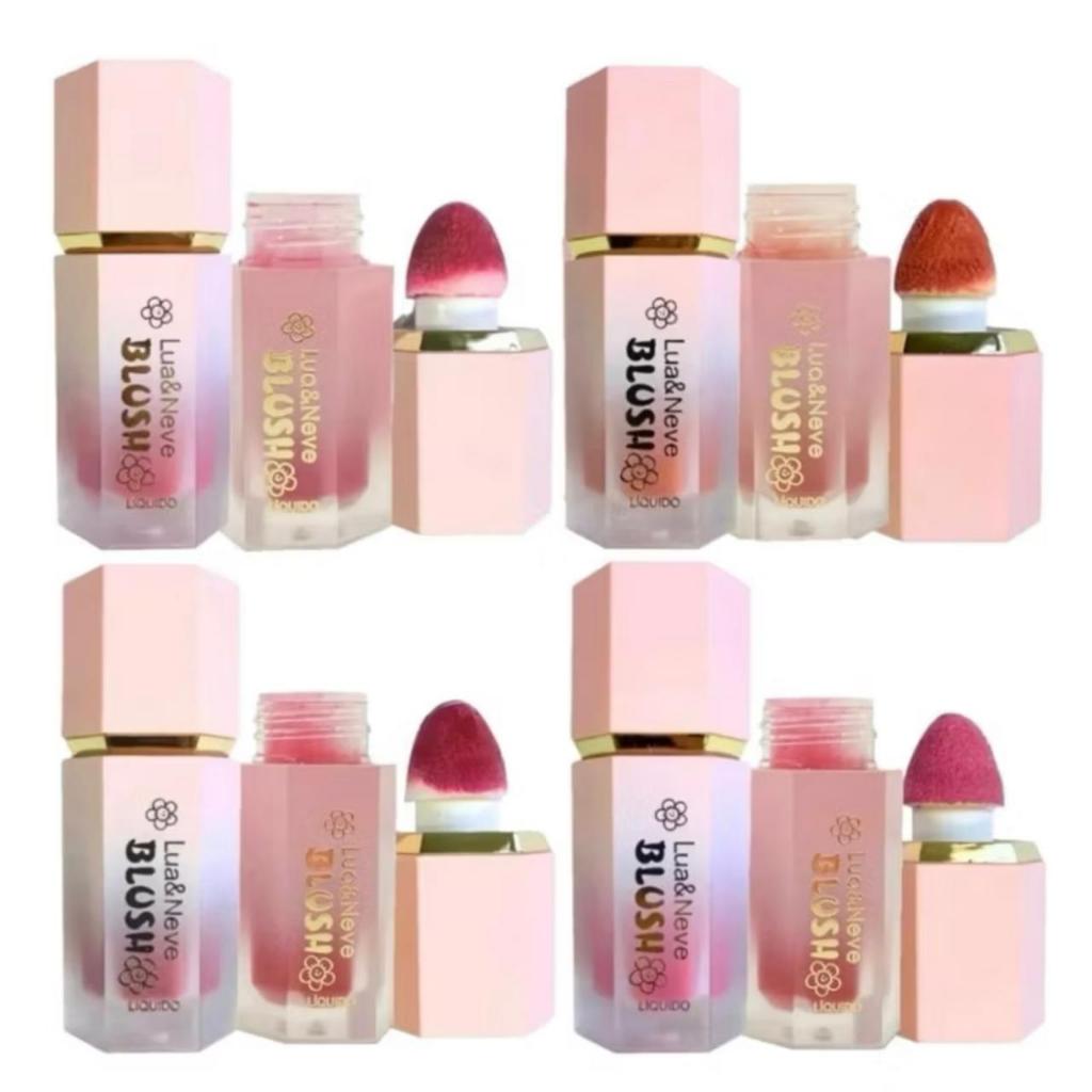 Lua e neve – Blush Liquido com Esponja