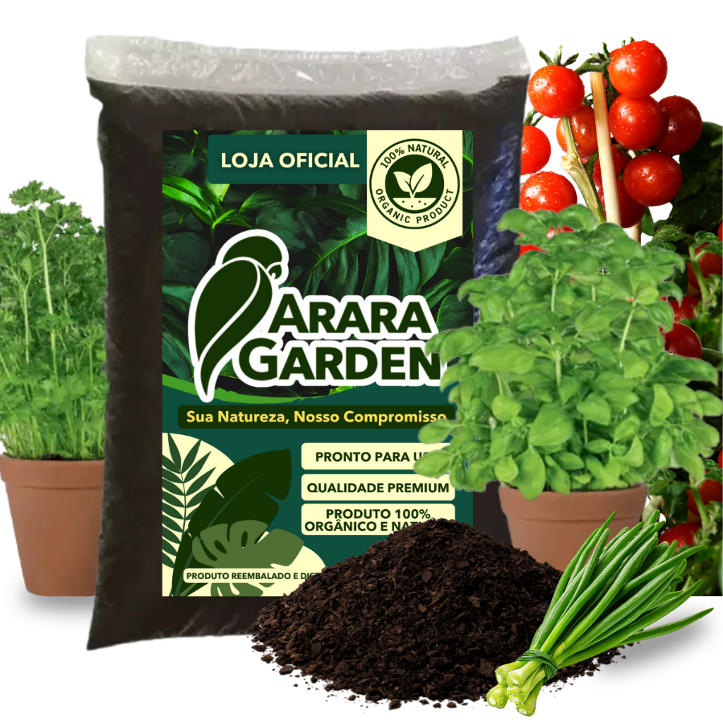 Terra Vegetal Adubada para Hortaliças e Temperos 