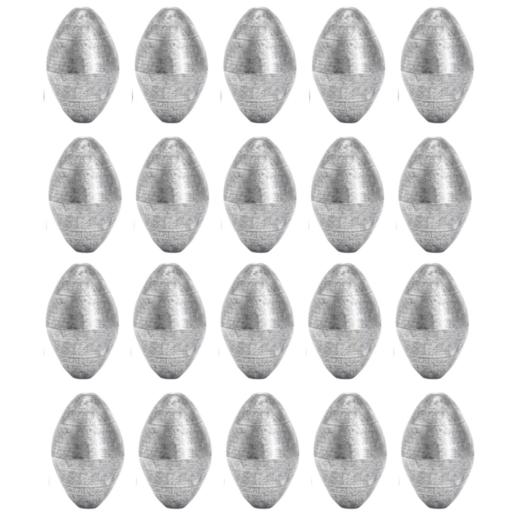 Chumbada de Pesca Pacote Kit 1 Kg Oliva/Balão par