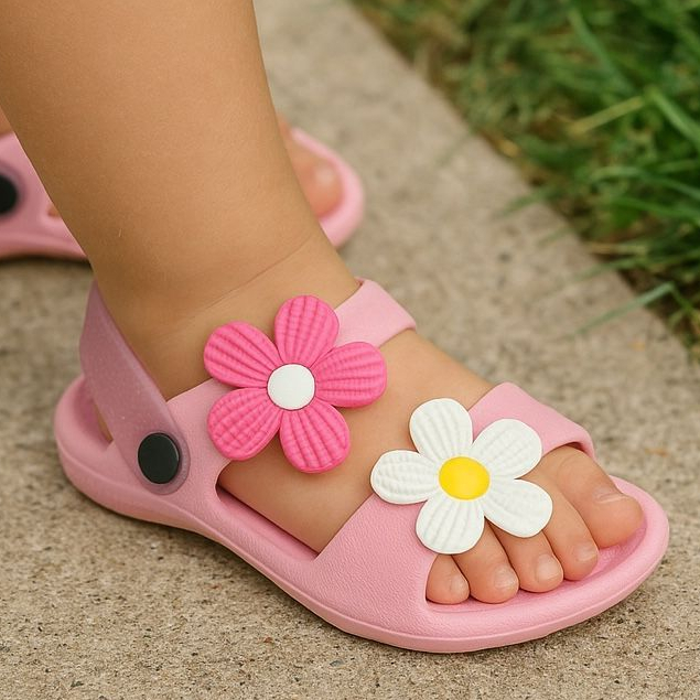 Papete Infantil Menina Babuche Feminina Sandália 