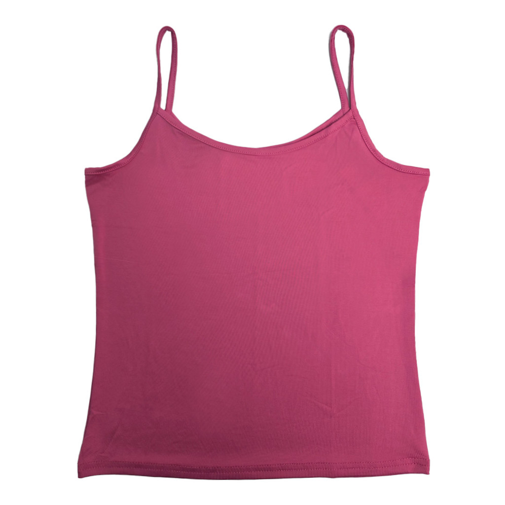 BLUSA ALCINHA LISA SEM COSTURA 120017 ROSA/ROSA