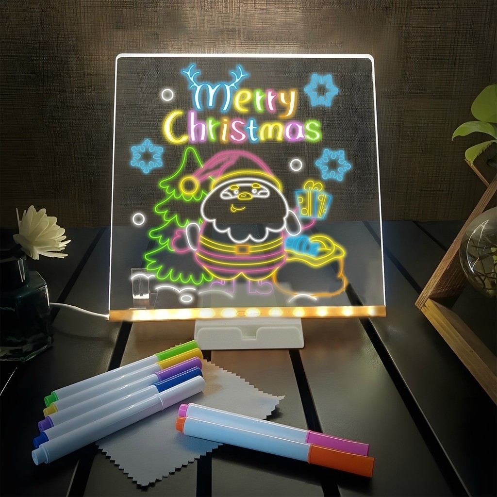 Luminária LED Escrever Abajur 3D 15X15 quadro de 