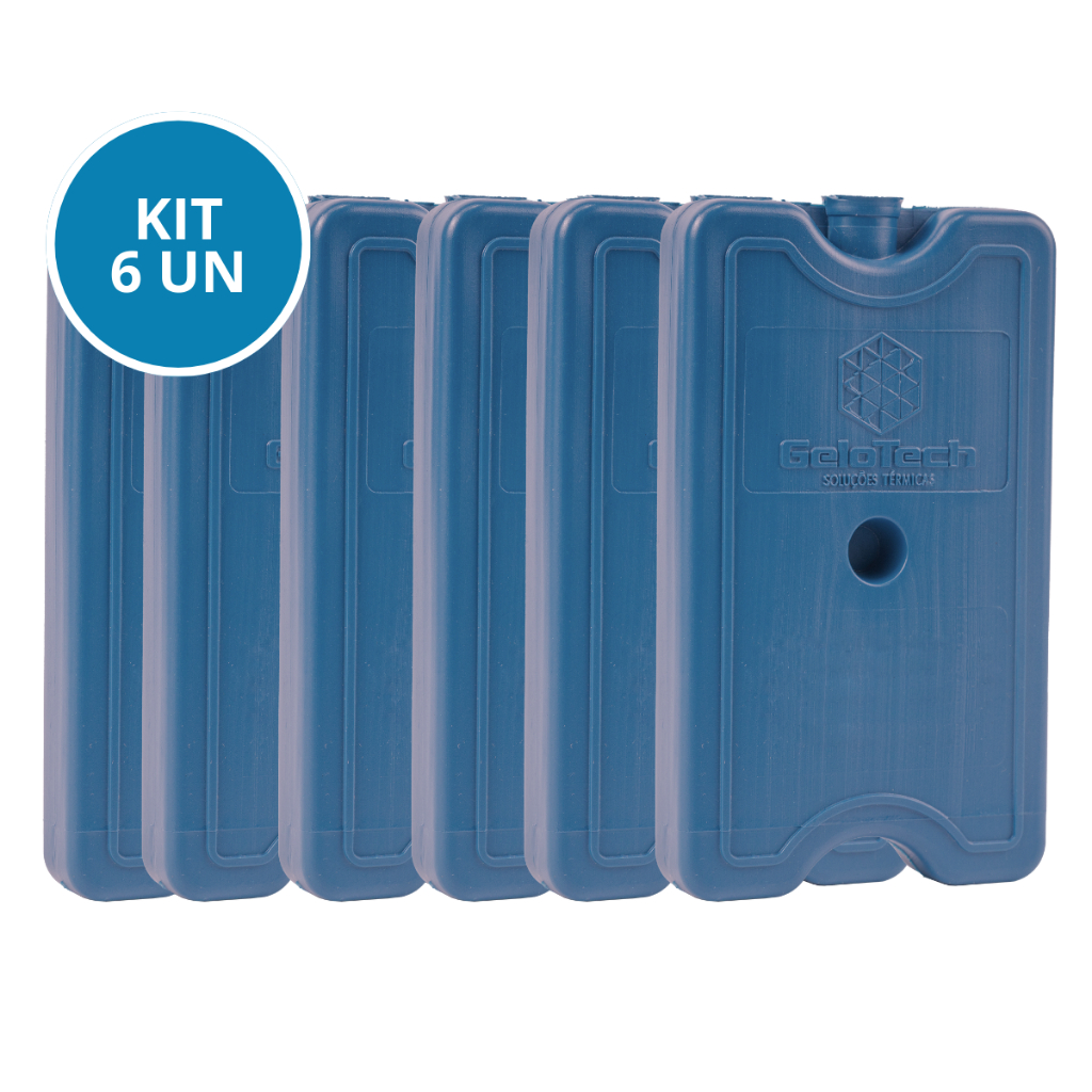 Kit 6 Placa Gelo Gel Artificial Reutilizável Ríg