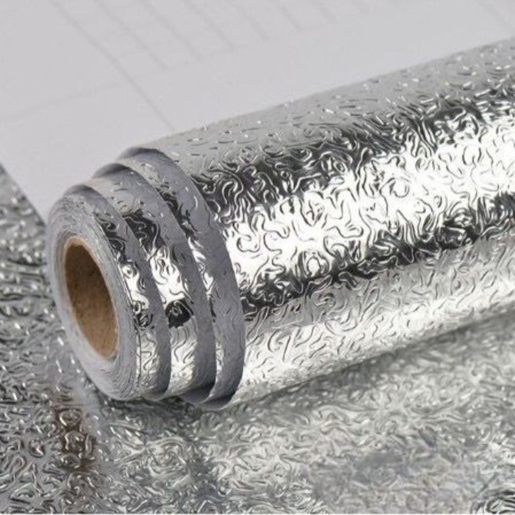5 Metros Papel De Alumínio Rolo Adesivo 3D Prova 