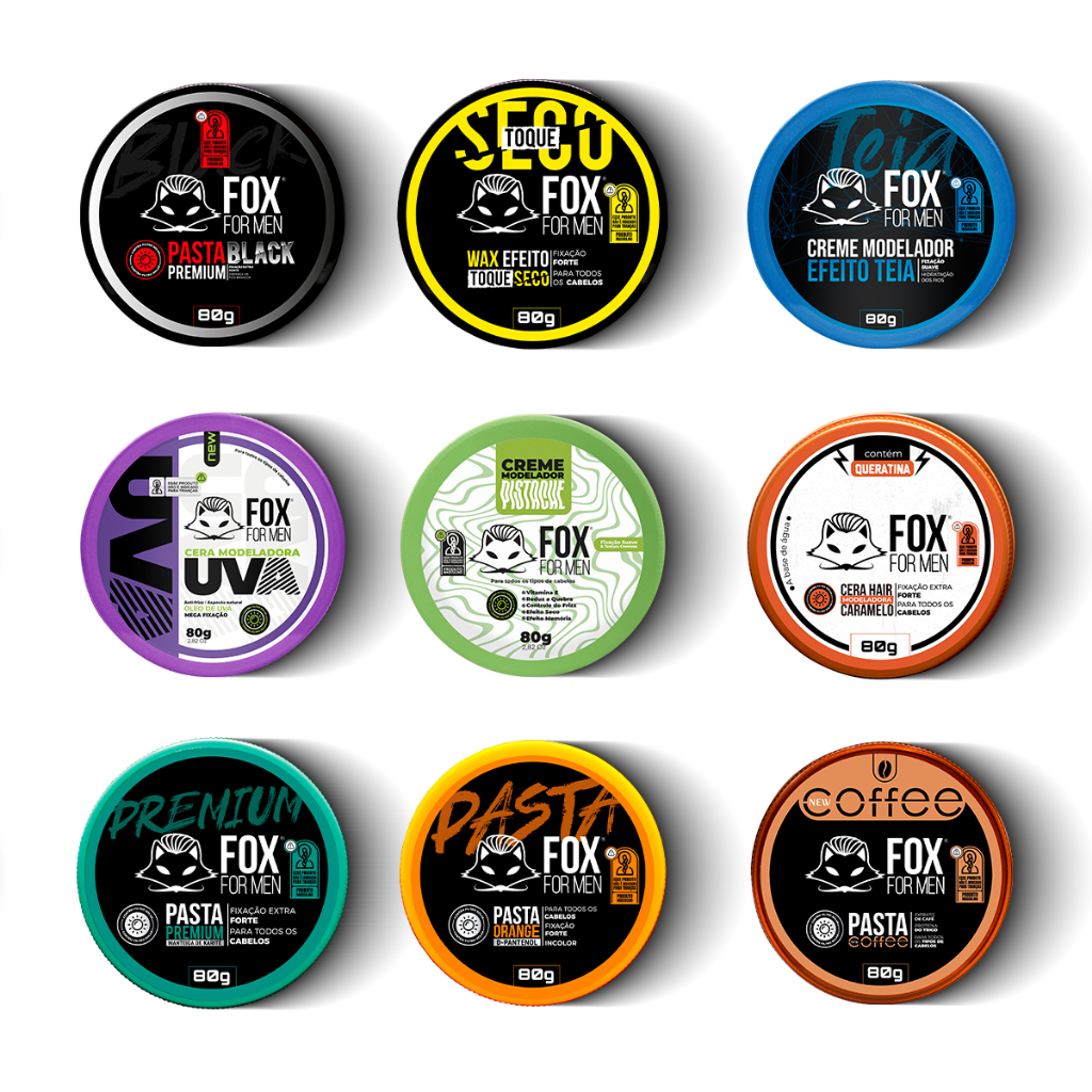 Pasta Modeladora Fox For Men 80g Monte Seu Kit Per