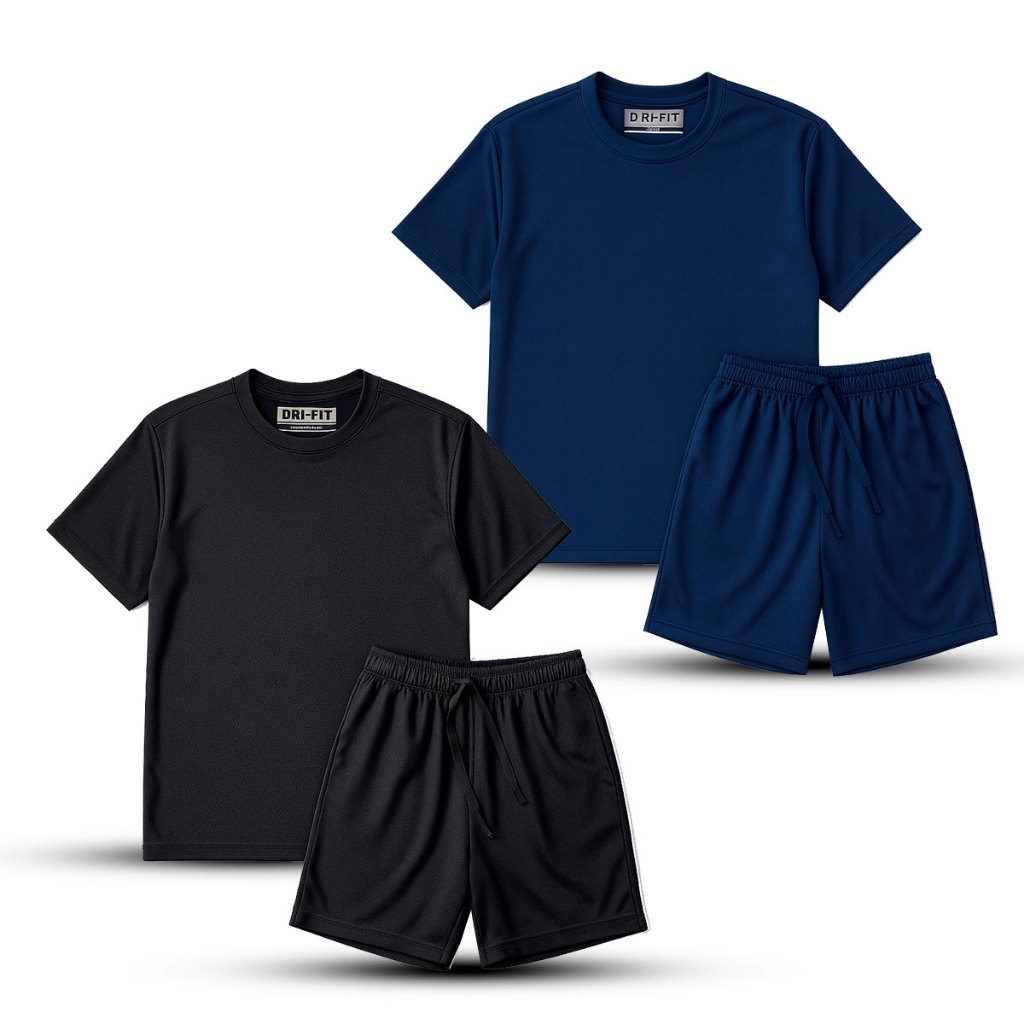 2 Kit Conjunto Infantil Juvenil Dry Fit Roupas Lev