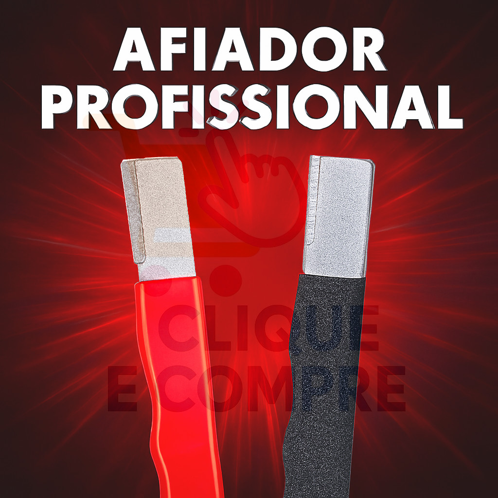 Afiador Profissional de Facas Aço Pedra Diamantad