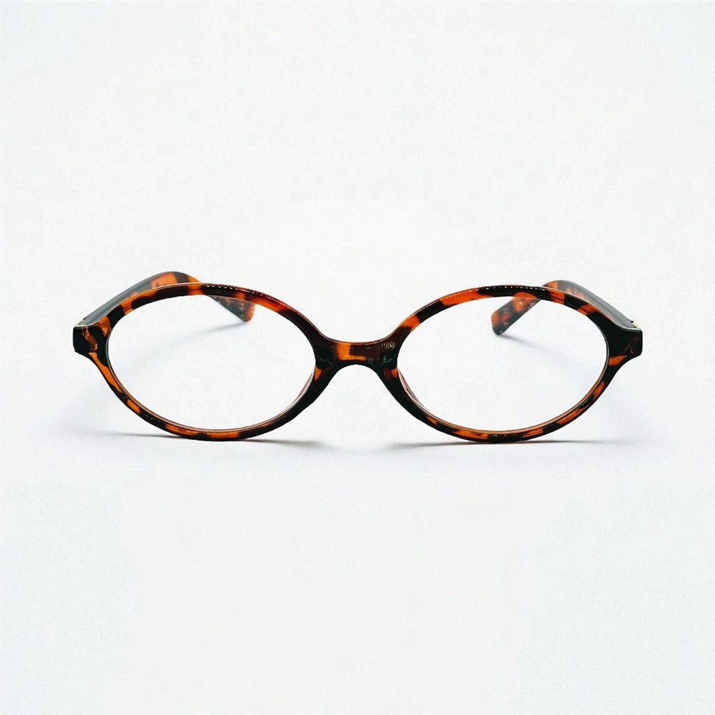 Óculos Ovais Retrô Coreanos-Bloqueio De Luz Azul