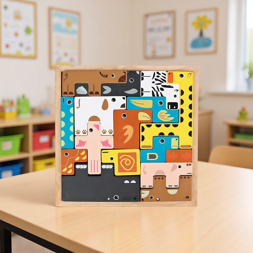 Quebra Cabeça Encaixe Divertido 3D Jogo da Velha 