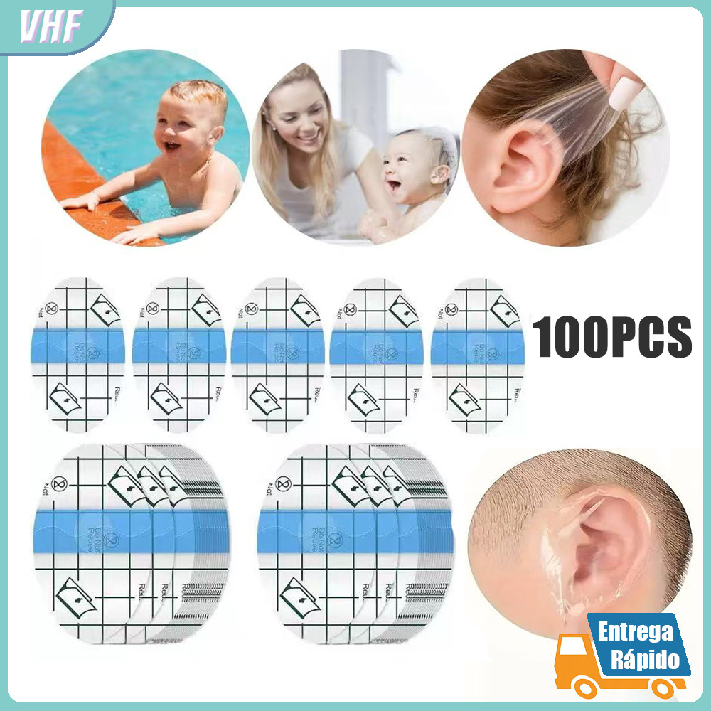 Kit 100pcs Adesivo Impermeável Orelha Banho Nata�