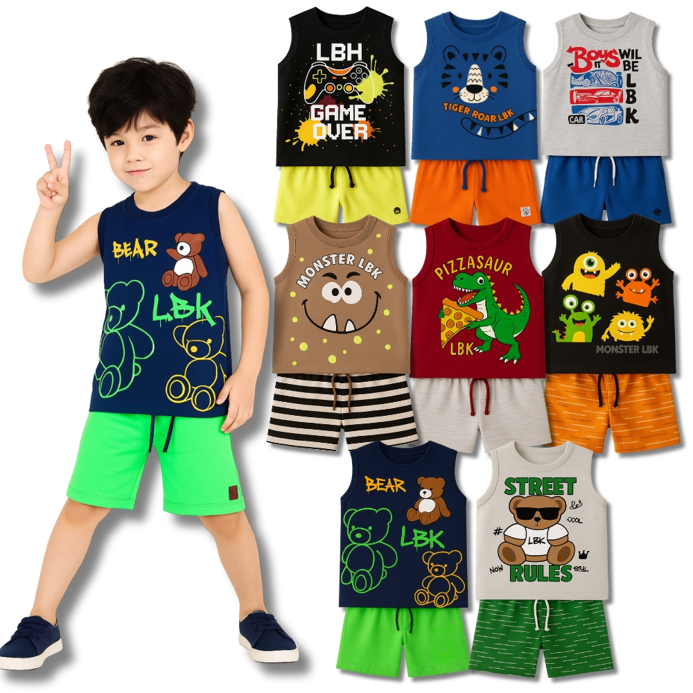 Kit 8 Peças Roupa Conjunto Coleção Masculino Re
