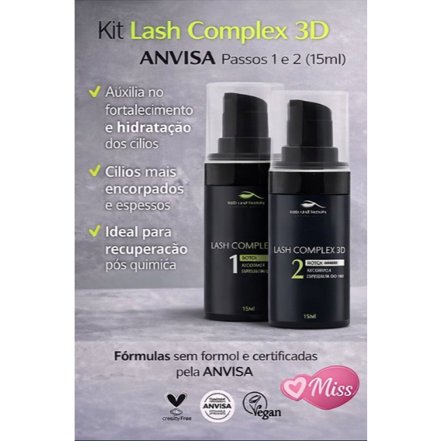 Kit Lash Complex 3d – Tratamento E Nano Lami