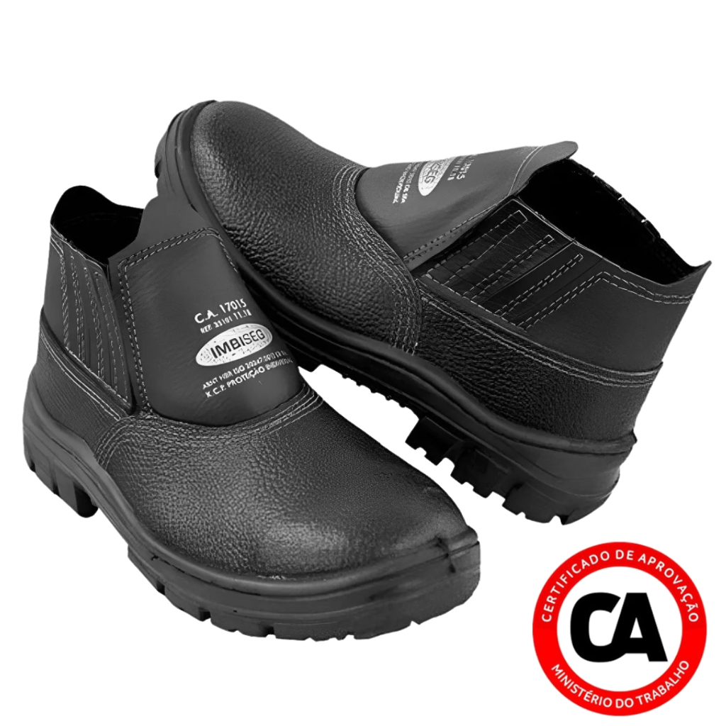 Bota De Segurança Trabalho Resistente Com C.A Cou