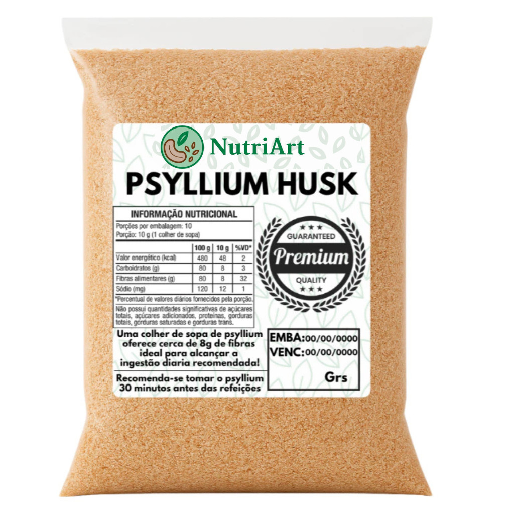 PSYLLIUM HUSK FIBRA (100% NATURAL) Ajuda a Emagrec