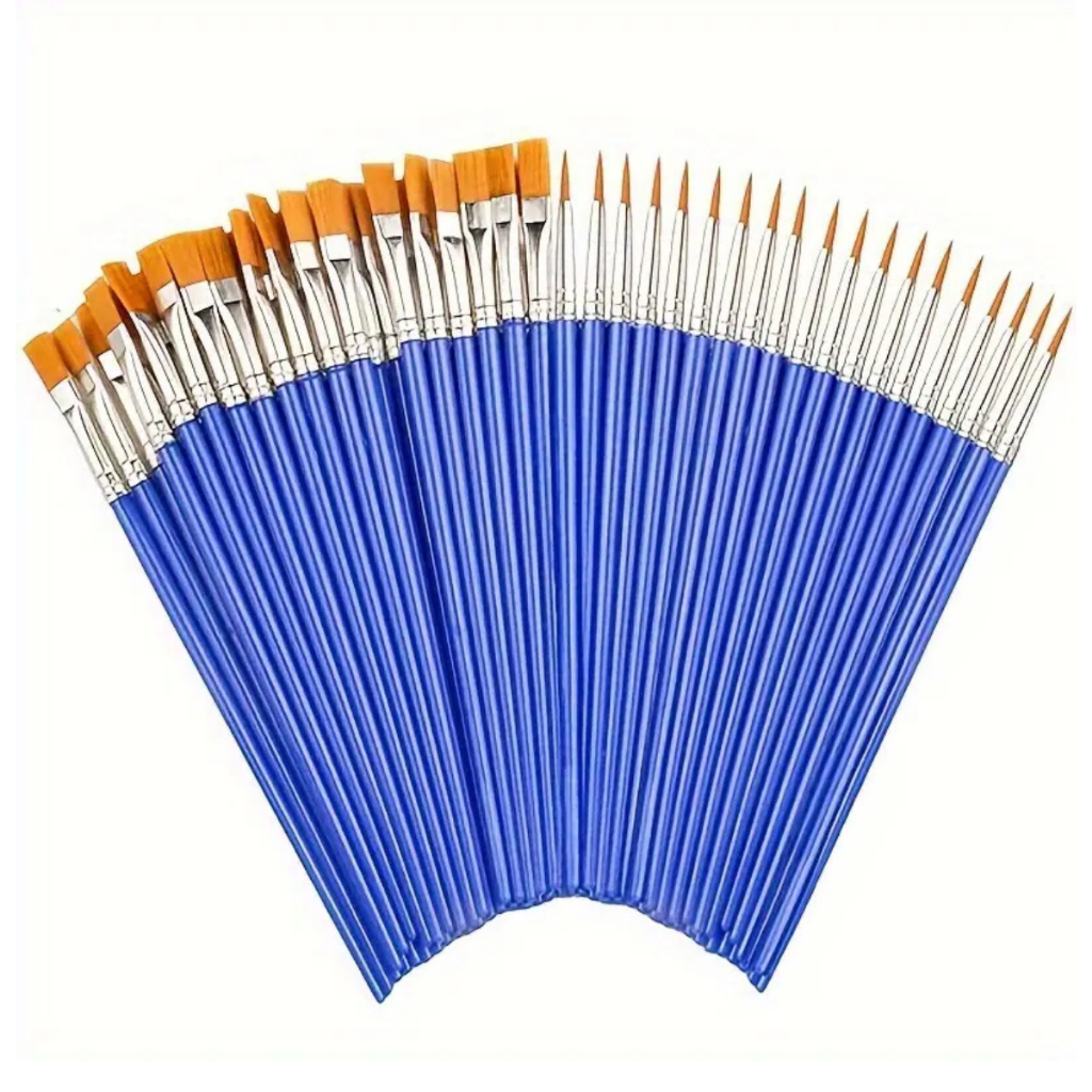 Pincéis para Pintura (20 Unidades) Ponta Fina e C