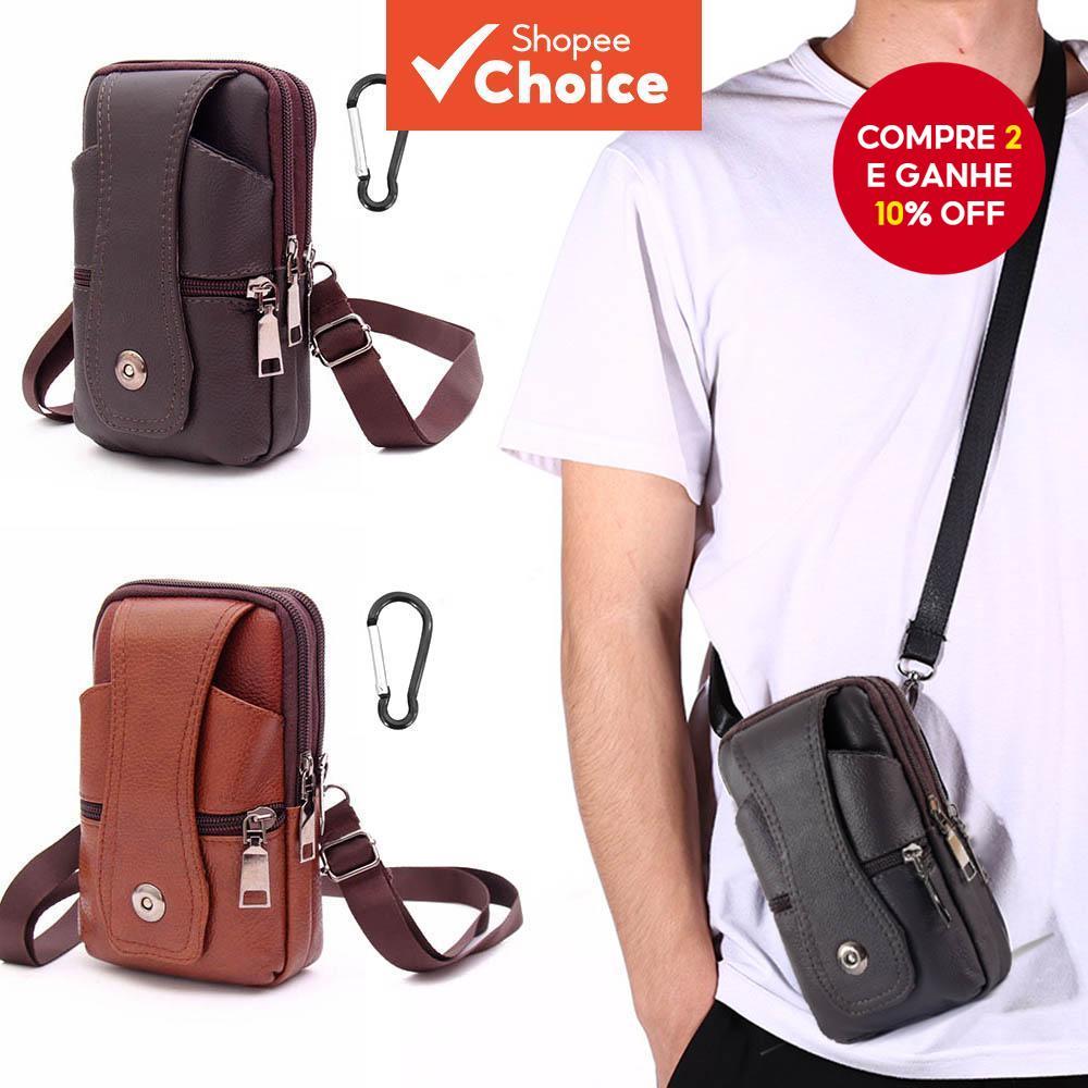 Bolsa Para O Ombro MINI Protable Homem De Couro De