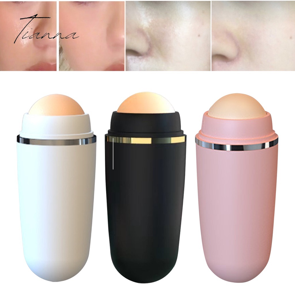 Novo Rolo Absorvente De Óleo Facial De Pedra Vulc