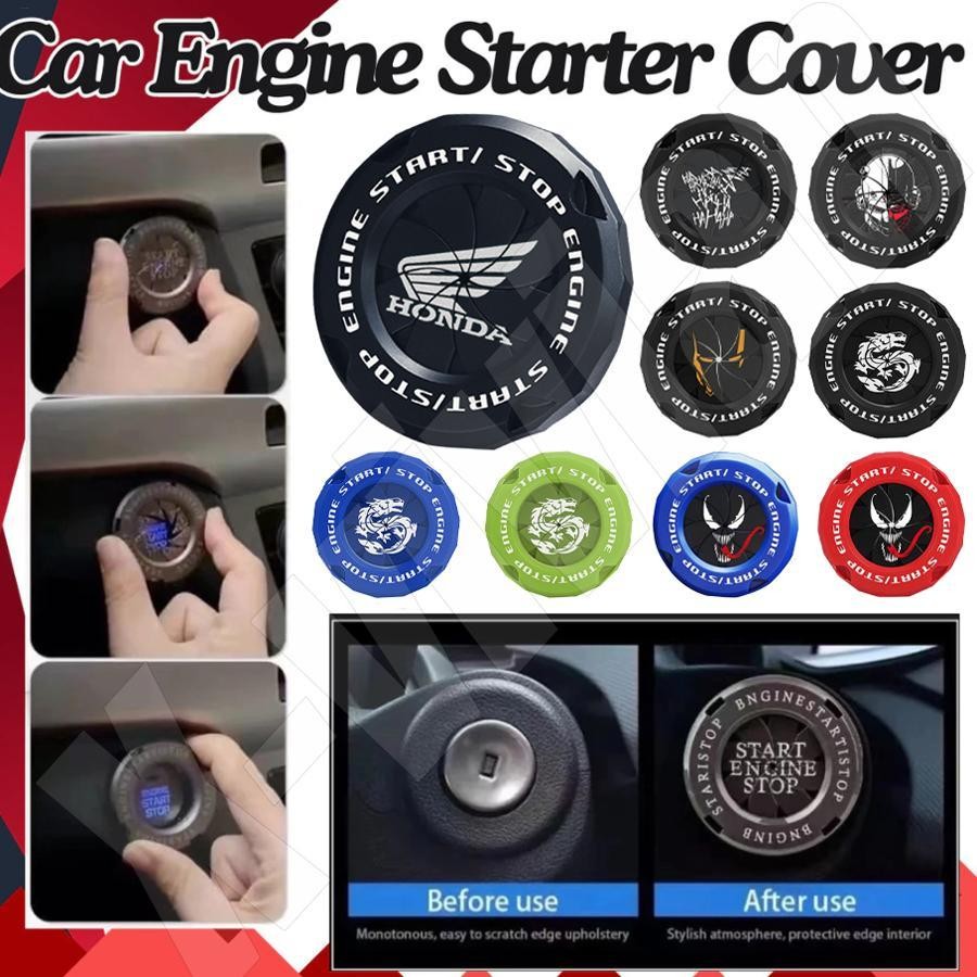 Empurre Para Iniciar O Botão Capa Rotativa Da Mot