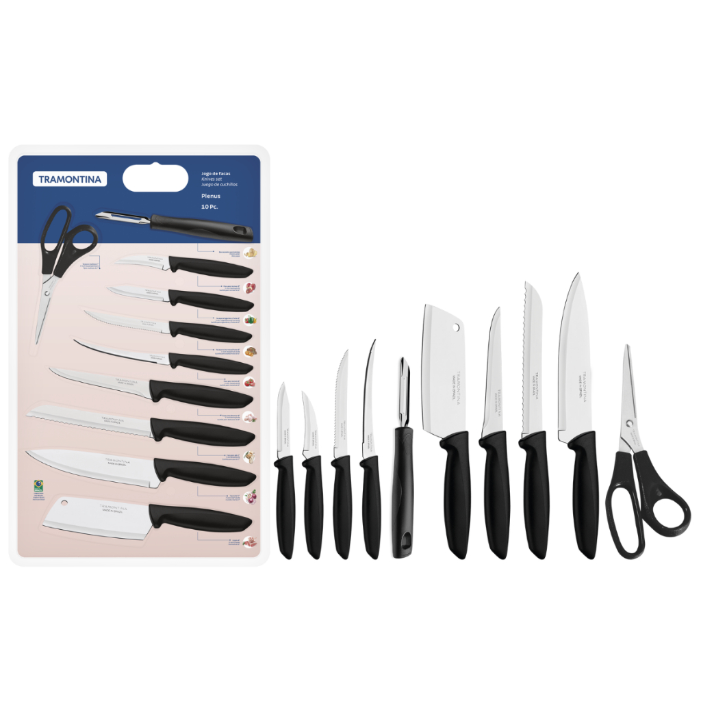 Jogo de facas Tramontina Plenus Com 10 peças Faca