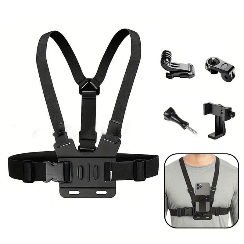 Suporte Peitoral Ajustável | Adaptador Celular/Go