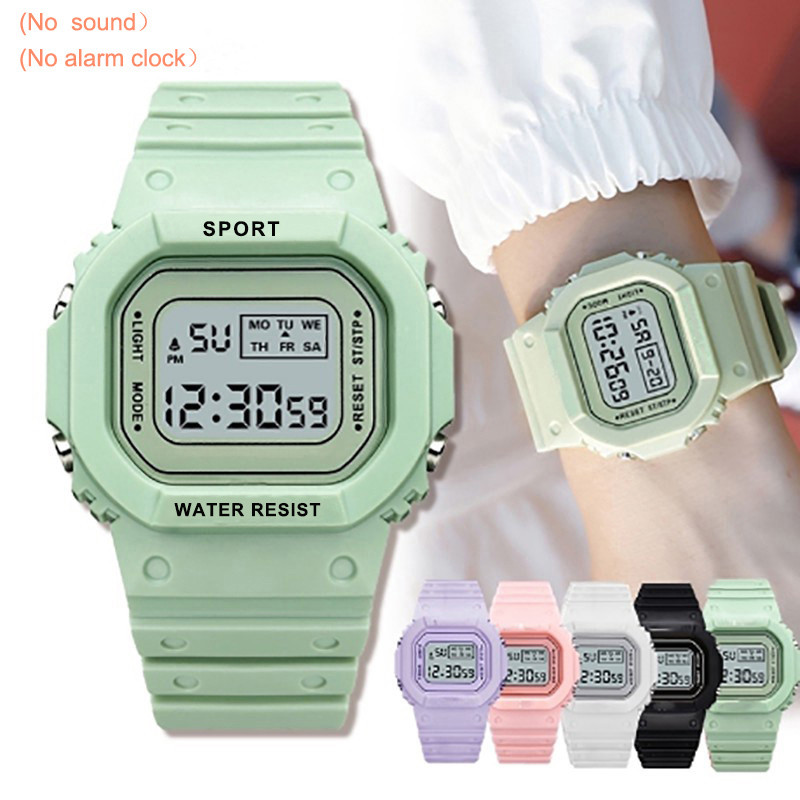 Relógio Digital À Prova Dágua Com Design Quadra