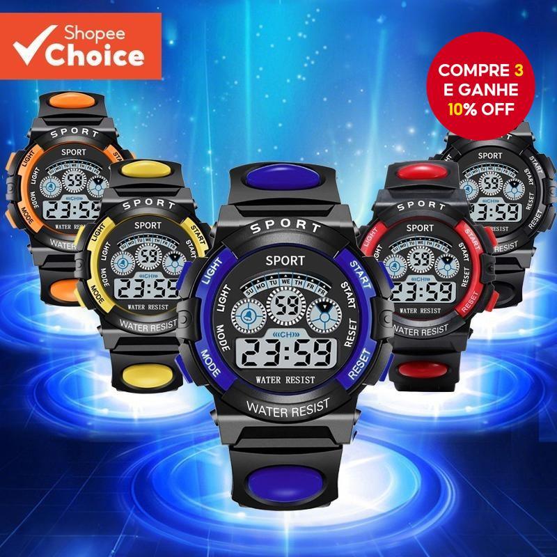 Relógio Eletrônico Esportivo NTR-D22 Para Crian�