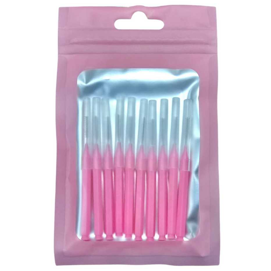 Kit c/10 Escovinhas de Sobrancelhas e Interdental 