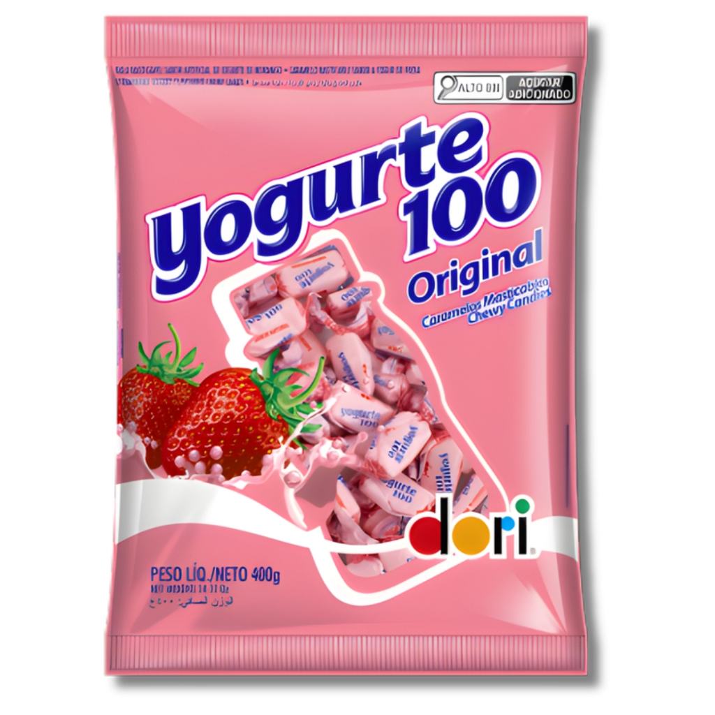 Balas Mastigável Yogurte 100 Original 400g Dori F