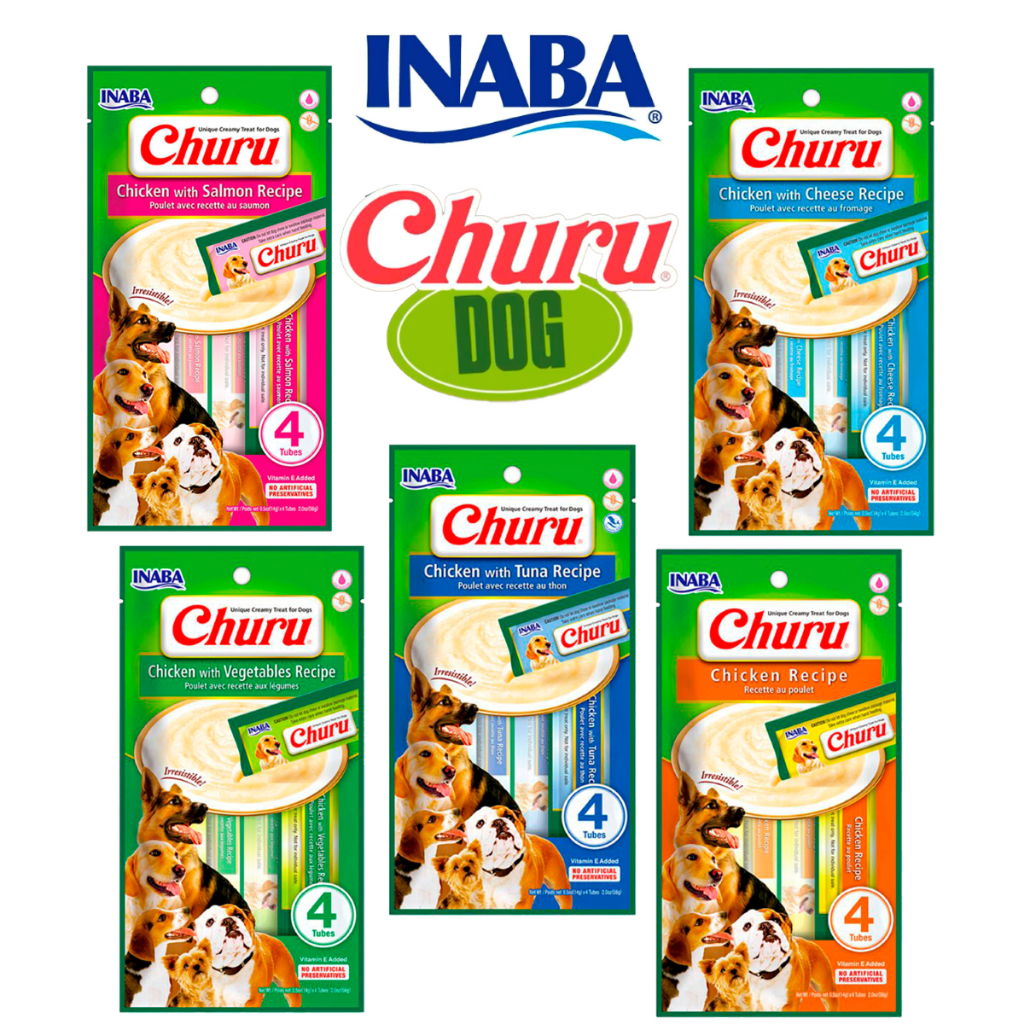 Petisco para Cães Churu Dog 1 cartela com 4 Tubos