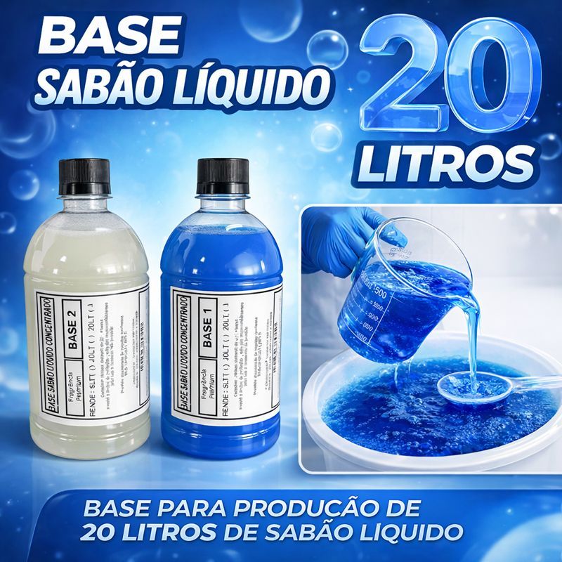Base Para Sabão Líquido Lava-Roupas Fácil de Fa