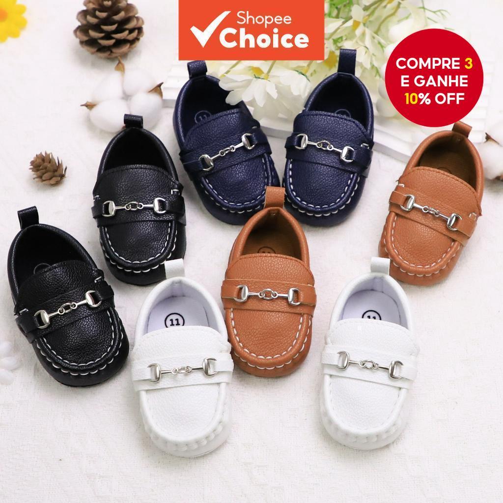 Sapatos Mocassins Deslizantes Para Bebês Meninos 