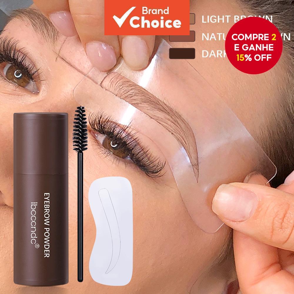 Kit De Carimbo De Sobrancelha À Prova Dágua Com 