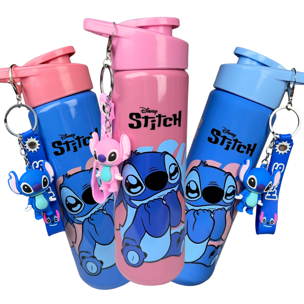 Kit Infantil Garrafinha de Água 700ml com Chaveir