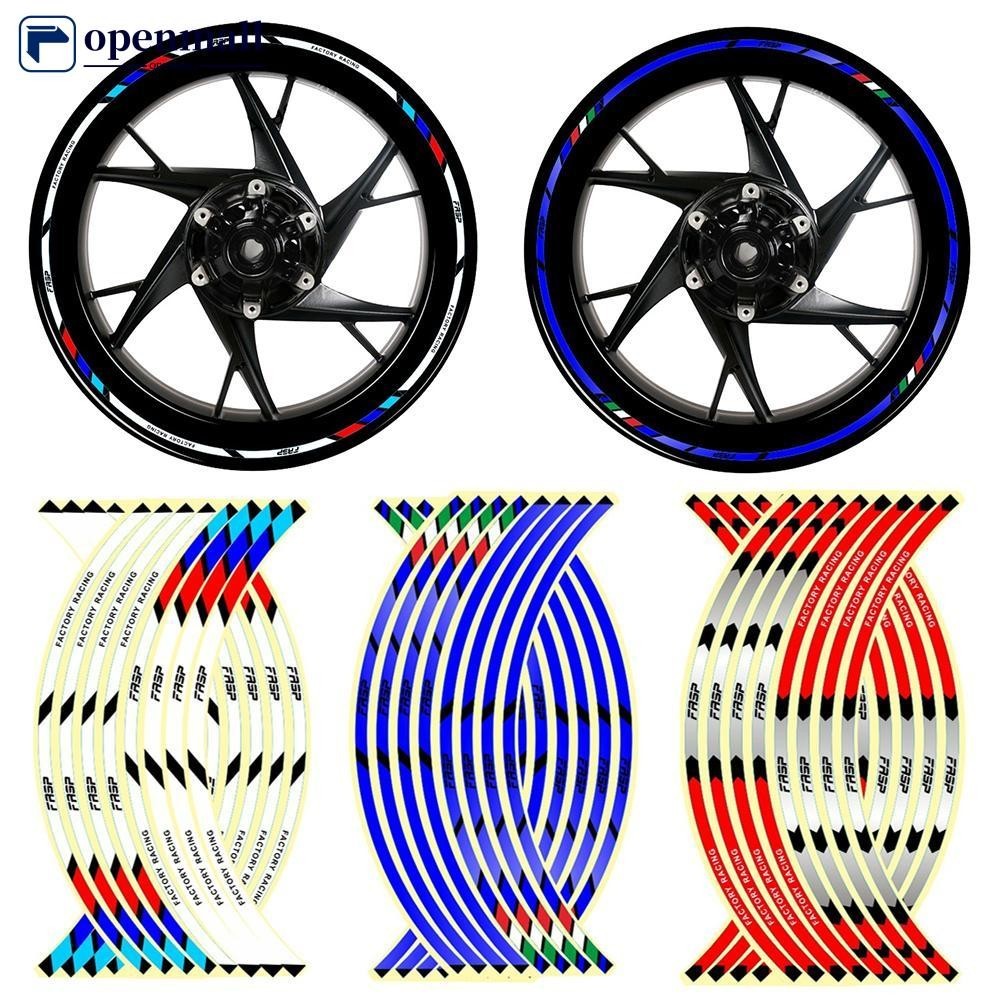 openmall 16Pcs Universal Motocicleta Adesivo Refle