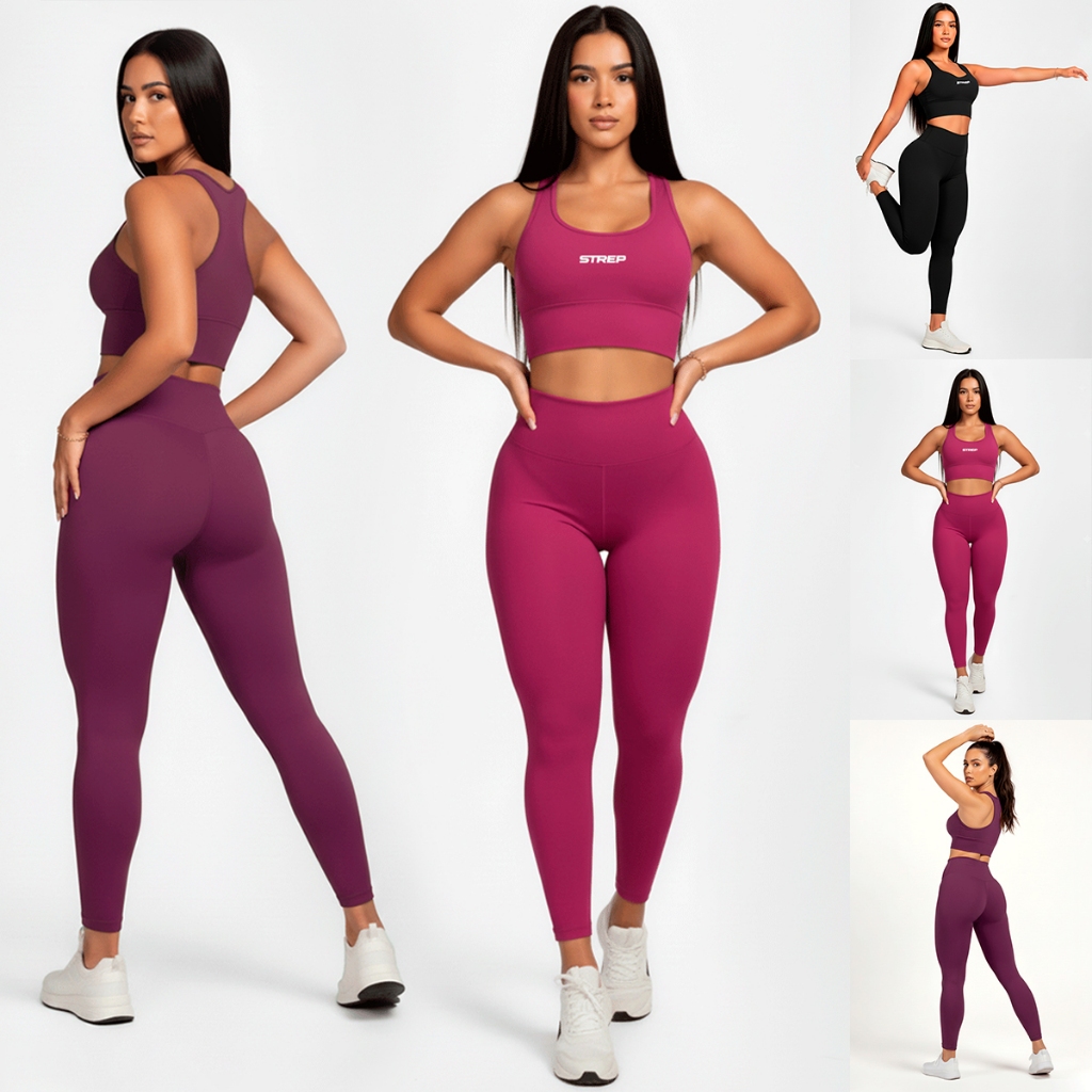 Conjunto Academia Feminino Top + Legging Zero Tran