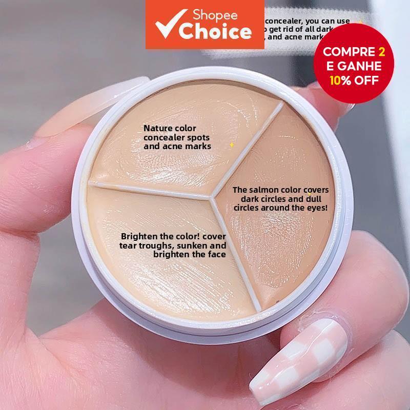 Corretivo De Três Cores : Cobre Poros , Manchas E