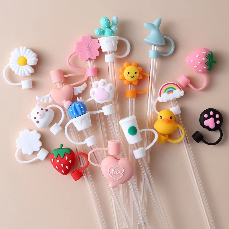 Tampa p/ Canudo 8mm Silicone Ecológico Antivazame